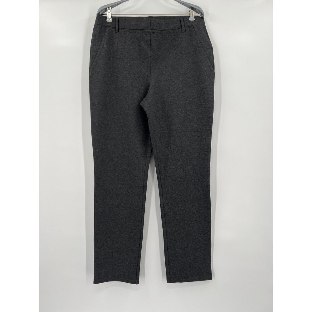 Quince Charcoal Ponte Pants - Straight Leg - Faux Pocket - XS Regular - 30 - NWT